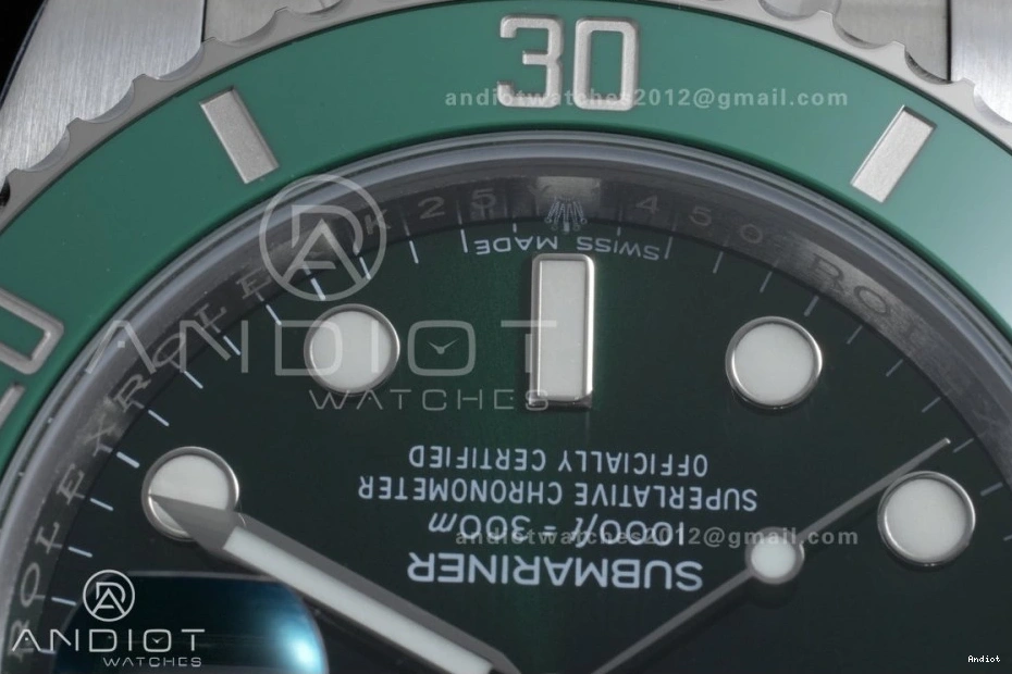 Best Green 1:1 904L Submariner Hulk VS3135 VSF Ceramic Edition 116610 LV Steel 0204